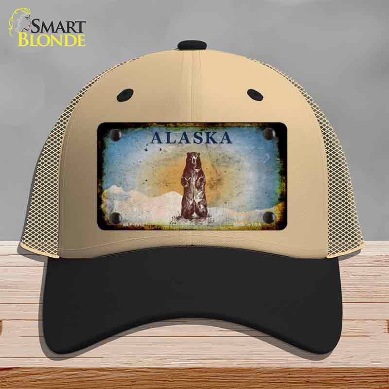 Alaska Bear Rusty Novelty License Plate Hat HAT-MLP-9512
