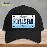 Royals Fan Missouri Novelty License Plate Hat Cotton / Black