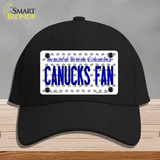 Canucks Fan British Columbia Novelty License Plate Hat Cotton / Black