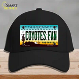 Coyotes Fan Arizona Novelty License Plate Hat Cotton / Black
