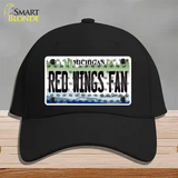 Red Wings Fan Michigan Novelty License Plate Hat Cotton / Black