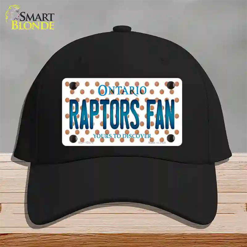 Raptors Fan Ontanio Novelty License Plate Hat Cotton / Black