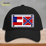 Confederate Robert E Lee Flag Novelty License Plate Hat Cotton / Black