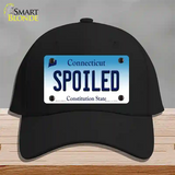 Spoiled Connecticut Novelty License Plate Hat Cotton / Black