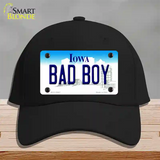 Bad Boy Iowa Novelty License Plate Hat Cotton / Black