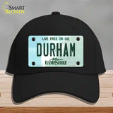 Durham New Hampshire State Novelty License Plate Hat Cotton / Black