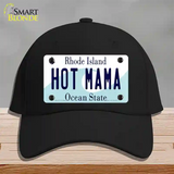 Hot Mama Rhode Island State Novelty License Plate Hat Cotton / Black