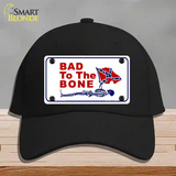 Bad To The Bone Novelty License Plate Hat Cotton / Black