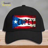 Cupey Puerto Rico Flag Novelty License Plate Hat Cotton / Black