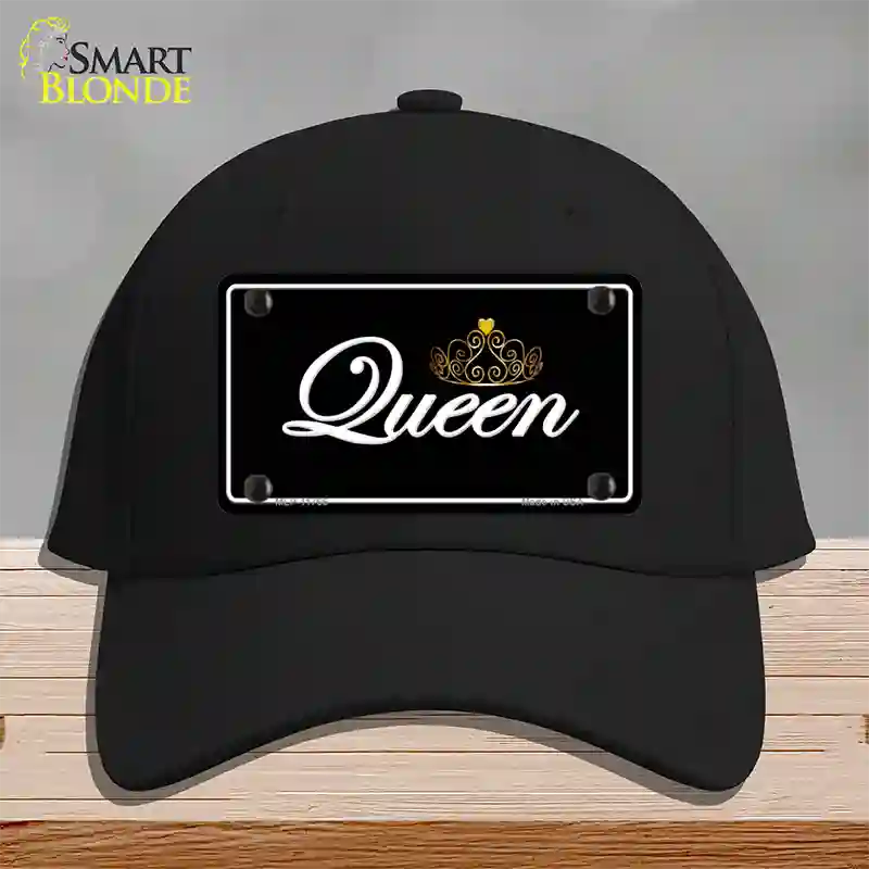 Queen Novelty License Plate Hat Cotton / Black