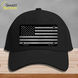 American Flag Black and Gray Novelty License Plate Hat Cotton Black