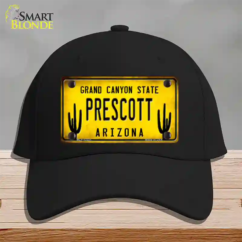 Arizona Prescott Novelty License Plate Hat Cotton / Black