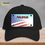 Arkansas with American Flag Novelty License Plate Hat HAT-MLP-12332