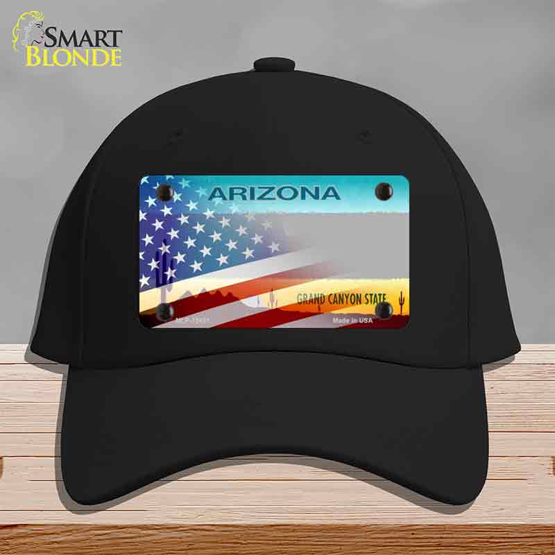 Arizona License Plate American Flag Novelty License Plate Hat HAT-MLP-12431