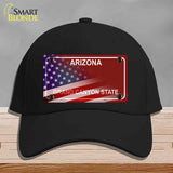 Arizona with American Flag Novelty License Plate Hat HAT-MLP-12471