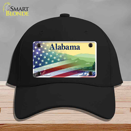 Alabama with American Flag Novelty License Plate Hat HAT-MLP-12475