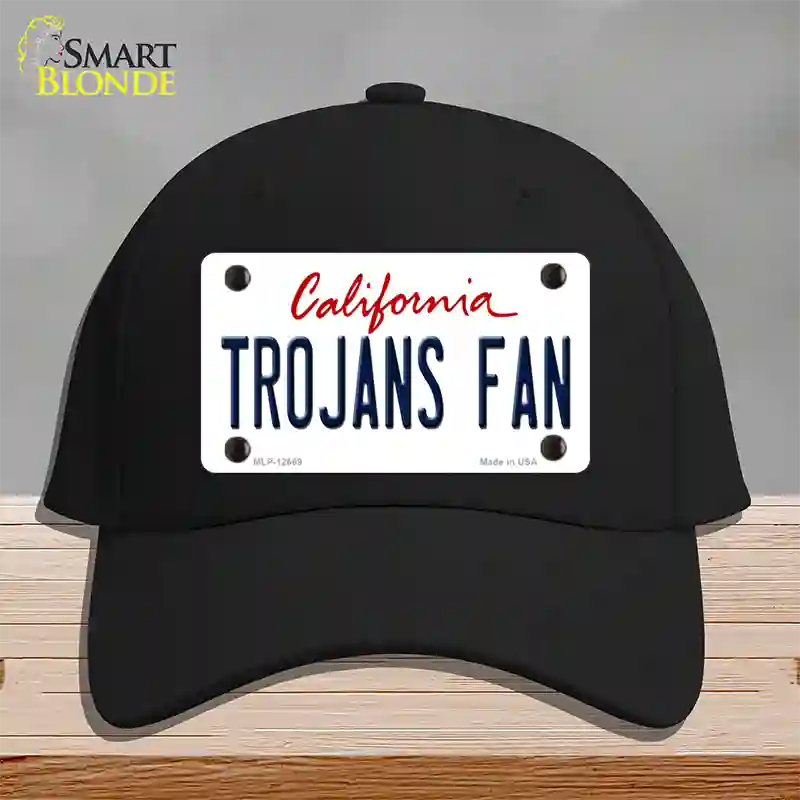 Trojans Fan Novelty License Plate Hat Cotton / Black