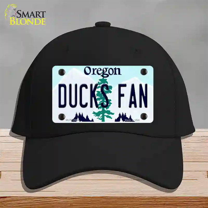 Ducks Fan Novelty License Plate Hat Cotton / Black