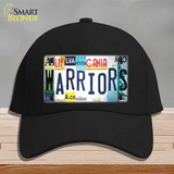 Warriors Strip Art Novelty License Plate Hat Tag Cotton Black