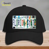Florida State Strip Art Novelty License Plate Hat Tag Cotton Black