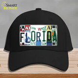 Florida Strip Art Novelty License Plate Hat Tag Cotton Black