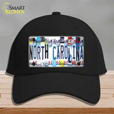 North Carolina Strip Art Novelty License Plate Hat Tag Cotton Black