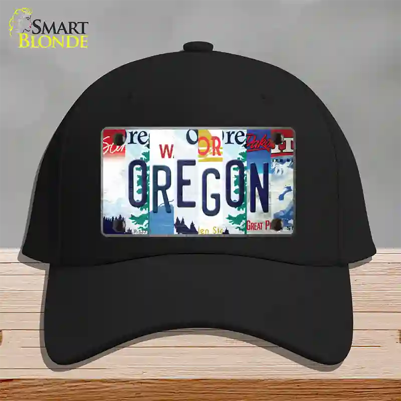 Oregon Strip Art Novelty License Plate Hat Tag Cotton Black