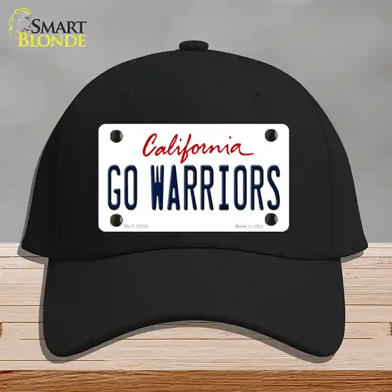 Go Warriors Novelty License Plate Hat Tag Cotton Black