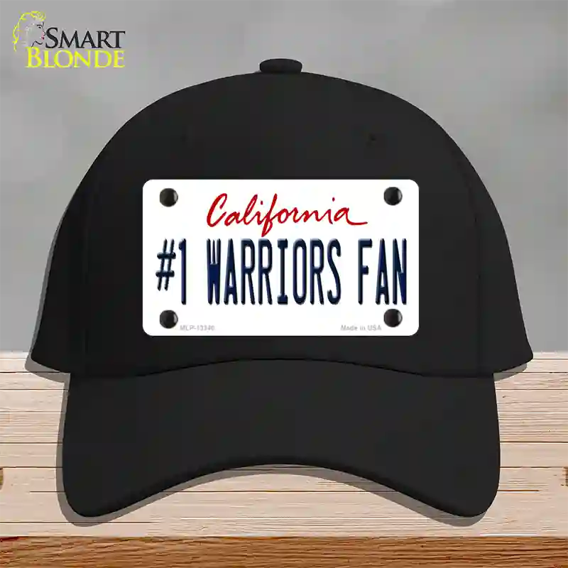 Number 1 Warriors Fan Novelty License Plate Hat Tag Cotton Black