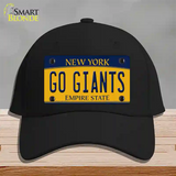 New York Go Giants Novelty License Plate Hat Tag Cotton Black