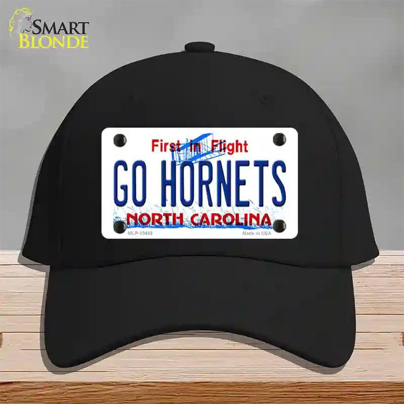 Hornets Fan Novelty License Plate Hat Tag Cotton Black