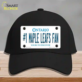 Number 1 Maple Leafs Fan Novelty License Plate Hat Tag Cotton / Black