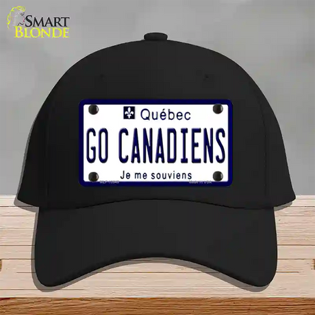 Go Canadiens Novelty License Plate Hat Tag Cotton / Black