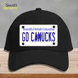 Go Canucks Novelty License Plate Hat Tag Cotton / Black
