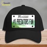Number 1 Predators Fan Novelty License Plate Hat Tag Cotton Black