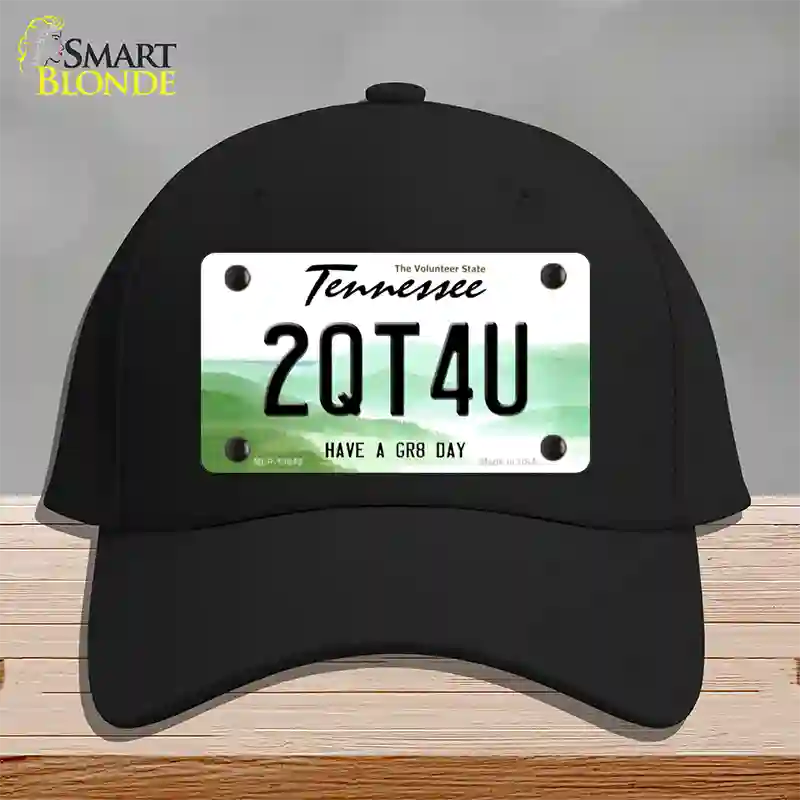 Too Cute For You Novelty License Plate Hat Tag Cotton Black