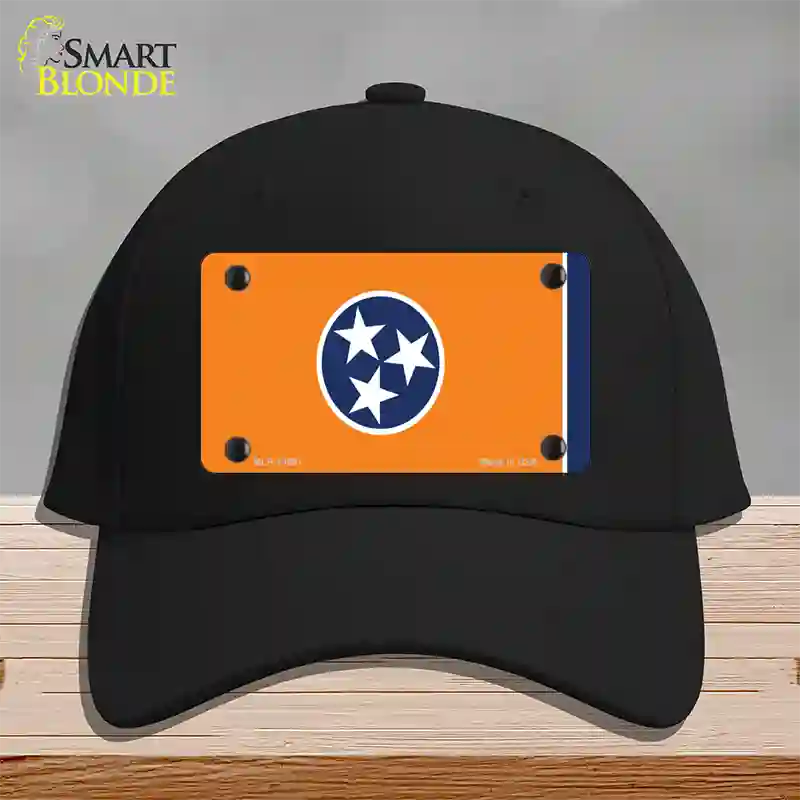 Tennessee Flag Orange Novelty License Plate Hat Tag Cotton Black