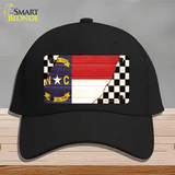 North Carolina Racing Flag Novelty License Plate Hat Tag Cotton Black