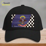 North Dakota Racing Flag Novelty License Plate Hat Tag Cotton Black