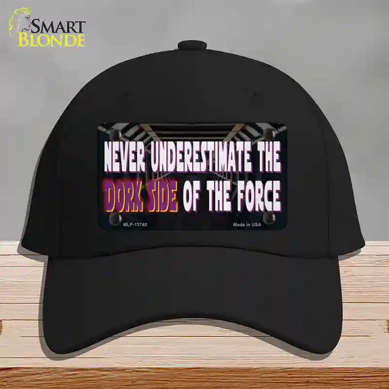The Dork Side Novelty License Plate Hat Tag Cotton Black