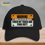 Dont Touch My Truck Novelty License Plate Hat Tag Cotton Black
