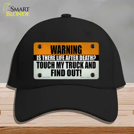 Dont Touch My Truck Novelty License Plate Hat Tag Cotton Black