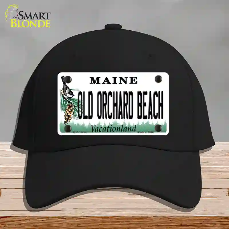 Old Orchard Beach Maine Novelty License Plate Hat Tag Cotton Black