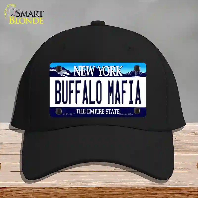 Buffalo Mafia New York Novelty License Plate Hat Tag Cotton Black