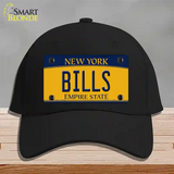 Bills New York Yellow Novelty License Plate Hat Tag Cotton Black