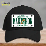 Marathon Florida Novelty License Plate Hat Tag Cotton Black