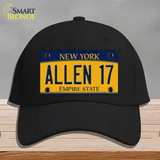 Allen 17 New York Novelty License Plate Hat Tag Cotton Black