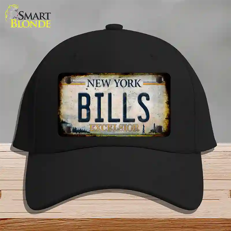 Bills Excelsior New York Rusty Novelty License Plate Hat Tag Cotton Black
