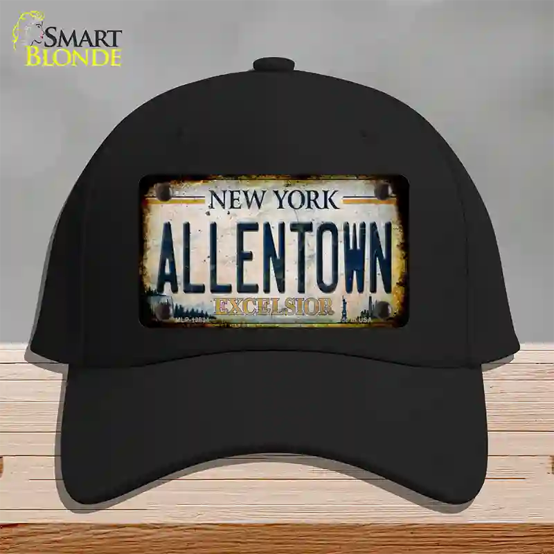 Allentown Excelsior New York Rusty Novelty License Plate Hat Tag Cotton Black