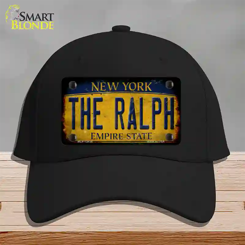 The Ralph New York Rusty Novelty License Plate Hat Tag Cotton Black